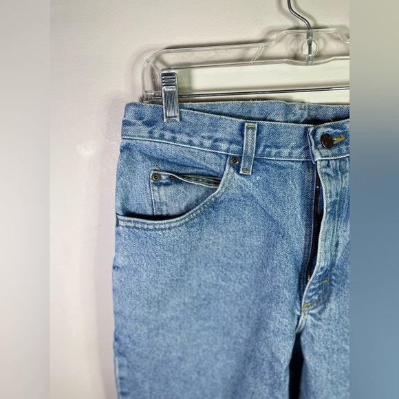 Lee Relaxed Fit Straight Leg Blue Denim Jeans Med Wash Mens Size 33 x 34 - Picture 2 of 8